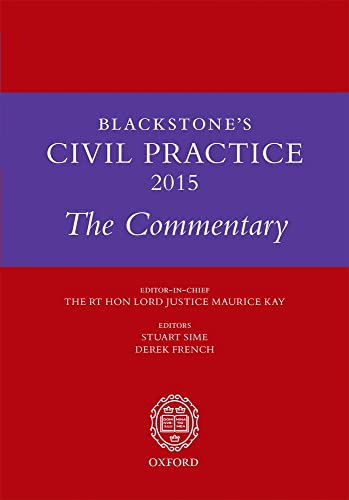 Stock image for Blackstone's Civil Practice 2015: TheKay, The Rt Hon Sir Maurice for sale by Iridium_Books