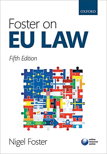 Beispielbild fr Foster on Eu Law zum Verkauf von WorldofBooks