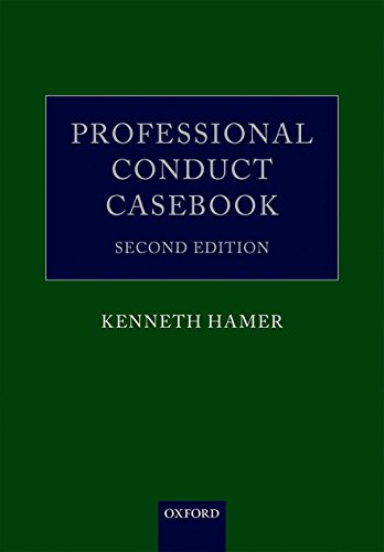 Imagen de archivo de Professional Conduct Casebook a la venta por Bahamut Media