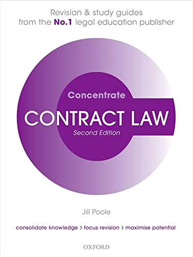 9780198729723: Contract Law Concentrate: Law Revision and Study Guide