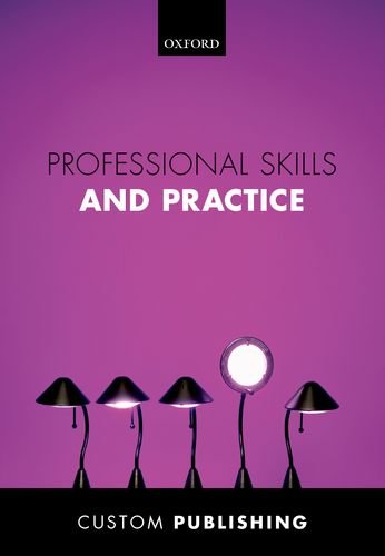 9780198732778: Professional Skills and Practice Paperback Custom publication