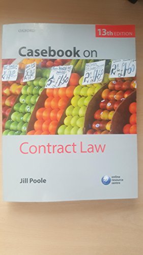 Beispielbild fr Casebook on Contract Law zum Verkauf von WorldofBooks