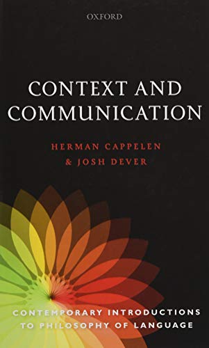 Imagen de archivo de Context and Communication a la venta por Blackwell's