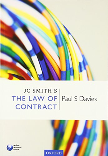 Beispielbild fr JC Smith's The Law of Contract zum Verkauf von AwesomeBooks