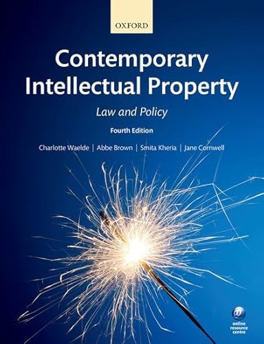 Imagen de archivo de Contemporary Intellectual Property: Law and Policy a la venta por WorldofBooks