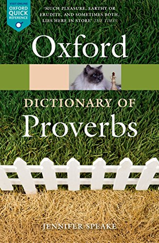 Imagen de archivo de Oxford Dictionary of Proverbs a la venta por SecondSale