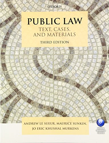 9780198735380: Public Law: Text, Cases, and Materials