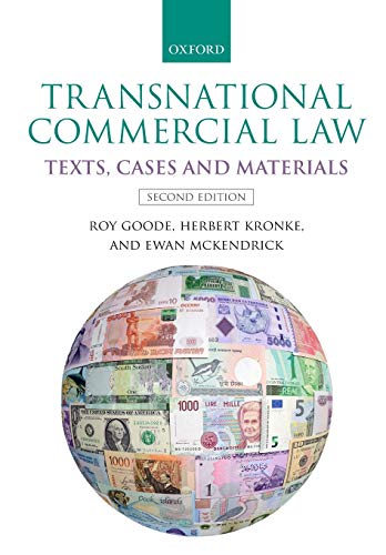 Imagen de archivo de Transnational Commercial Law: Texts, Cases and Materials (Second Edition) a la venta por Cambridge Rare Books