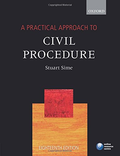 Stock image for A PRACTICAL APPROACH TO CIVIL PROCEDURE. for sale by Cambridge Rare Books