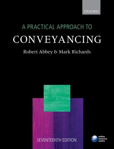 9780198735724: A Practical Approach to Conveyancing