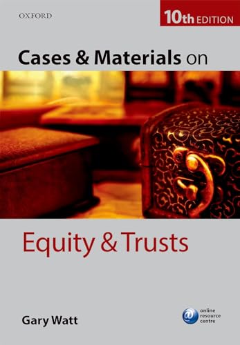 Imagen de archivo de Cases & Materials on Equity & Trusts a la venta por Books Unplugged