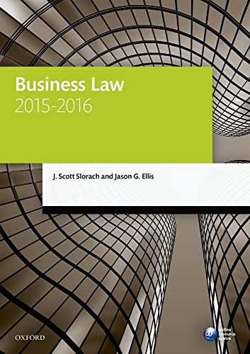 Imagen de archivo de Business Law 2015-2016 a la venta por Better World Books Ltd