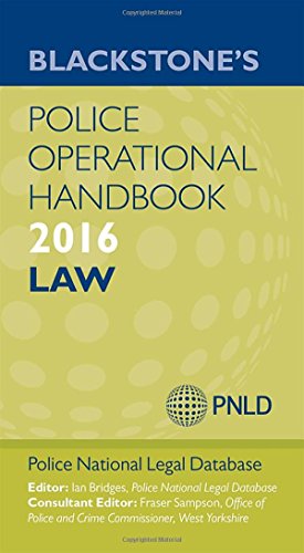 Stock image for Blackstone's Police Operational Handbook 2016: Police National Legal Database (PNLD) for sale by WorldofBooks