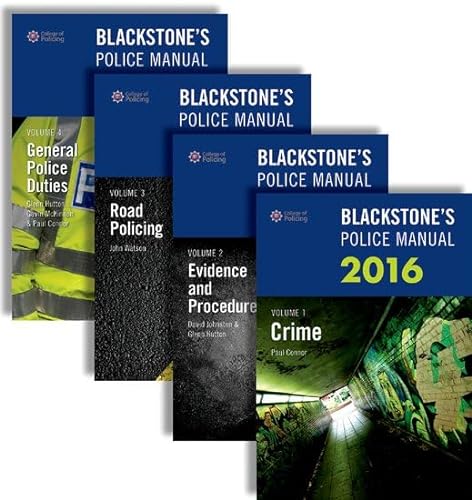 Stock image for Blackstone's Police Manuals 2016: Four Volume Set (Paperback) for sale by Iridium_Books