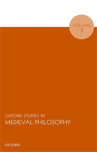 9780198743798: Oxford Studies in Medieval Philosophy