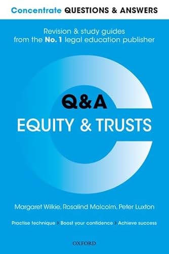 Beispielbild fr Concentrate Questions and Answers Equity and Trusts: Law QandA Revision and Study Guide (Concentrate Law Questions and Answers) zum Verkauf von Reuseabook