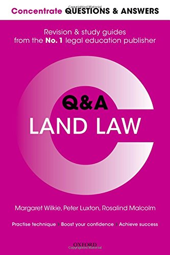 Beispielbild fr Concentrate Questions and Answers Land Law: Law Q&A Revision and Study Guide (Concentrate Law Questions & Answers) zum Verkauf von AwesomeBooks