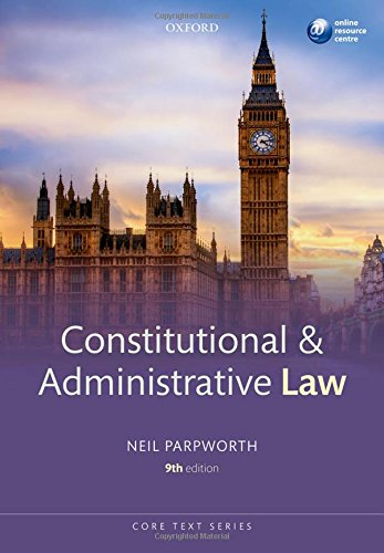 Beispielbild fr Constitutional & Administrative Law 9/e (Core Texts Series) zum Verkauf von AwesomeBooks