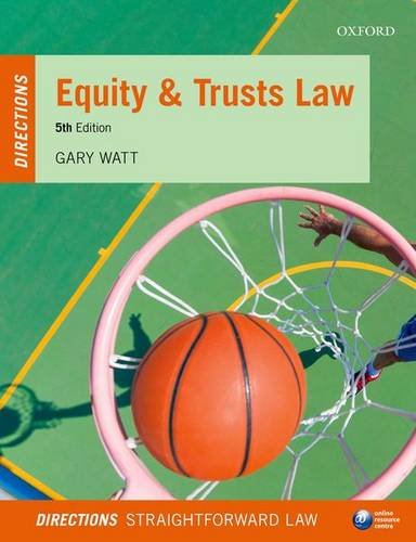 Beispielbild fr Equity & Trusts Law Directions 5/e (Directions series) zum Verkauf von AwesomeBooks
