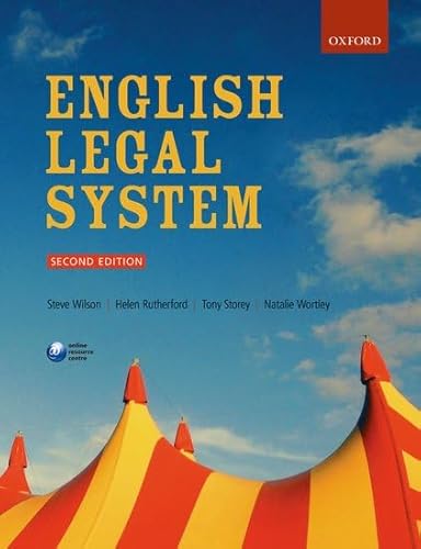 Beispielbild fr English Legal System zum Verkauf von MusicMagpie