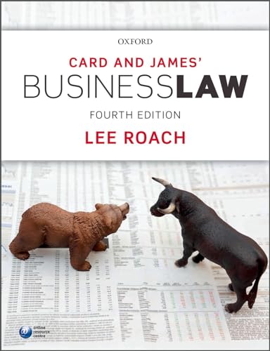 Stock image for Card and James' Business Law for sale by Cambridge Rare Books