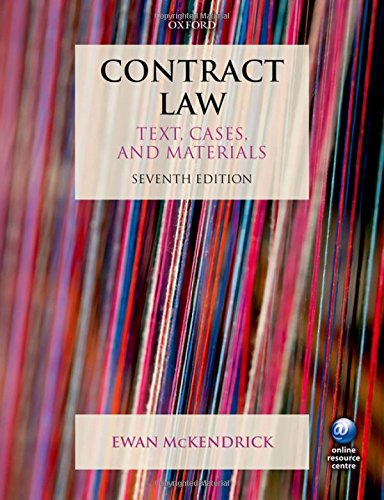 Beispielbild fr Contract Law Text, Cases and Materials 7/e zum Verkauf von WorldofBooks