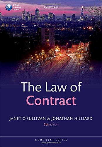 Beispielbild fr The Law of Contract 7/e (Core Texts Series) zum Verkauf von AwesomeBooks