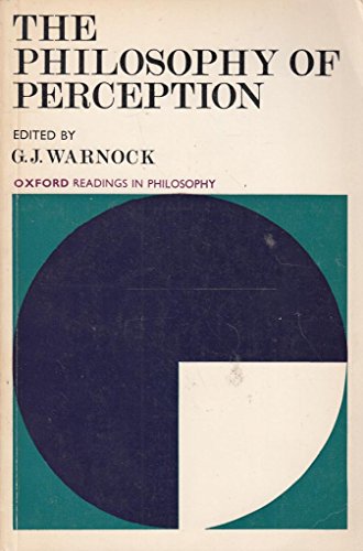 Beispielbild fr The Philosophy of Perception. zum Verkauf von Plurabelle Books Ltd