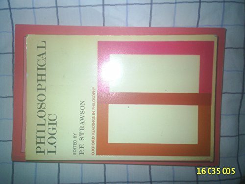 Beispielbild fr PHILOSOPHICAL LOGIC. zum Verkauf von Cambridge Rare Books