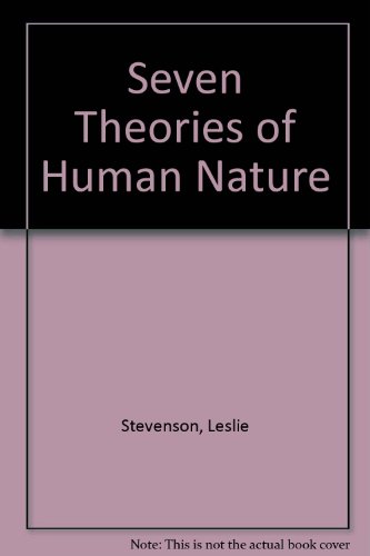 Beispielbild fr Seven Theories of Human Nature zum Verkauf von Better World Books