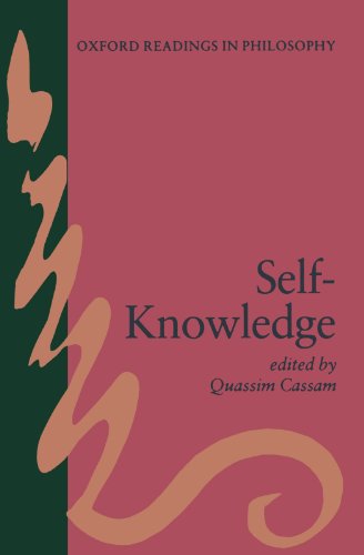 Stock image for Self-Knowledge (Oxford Readings in Philosophy) for sale by Irish Booksellers