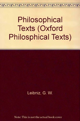 9780198751526: Philosophical Texts (Oxford Philosophical Texts)