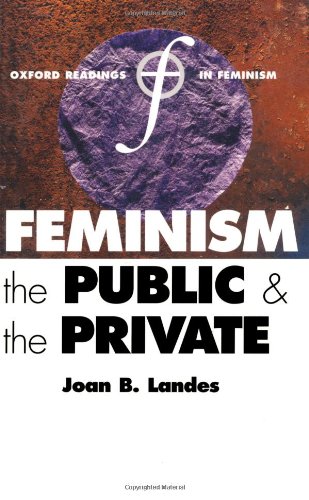 Beispielbild fr Feminism, the Public and the Private (Oxford Readings in Feminism) zum Verkauf von WorldofBooks