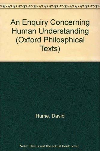 Imagen de archivo de An Enquiry concerning Human Understanding (Oxford Philosophical Texts) a la venta por HPB-Red