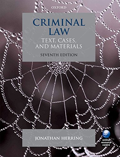 Beispielbild fr Criminal Law Text, Cases, and Materials 7/e zum Verkauf von AwesomeBooks
