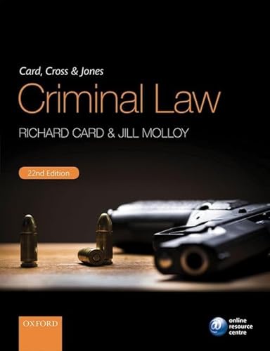 Imagen de archivo de Card, Cross & Jones Criminal Law a la venta por AwesomeBooks