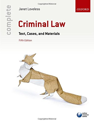 Beispielbild fr Complete Criminal Law: Text, Cases, and Materials zum Verkauf von WorldofBooks