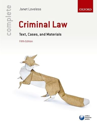 Stock image for Complete Criminal Law: Text, Cases, and Materials for sale by AwesomeBooks