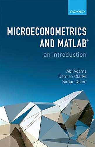 9780198754503: MICROECONOMETRICS AND MATLAB: AN INTRODUCTION