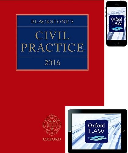 9780198757610: Blackstone's Civil Practice 2016 (book and digital pack)