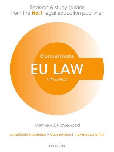 Beispielbild für EU Law Concentrate: Law Revision and Study Guide zum Verkauf von medimops