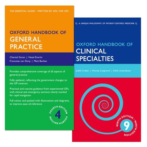 Stock image for Pack of Oxford Handbook of Clinical Specialties 9e and Oxford Handbook of General Practice 4e (Pack) for sale by Iridium_Books