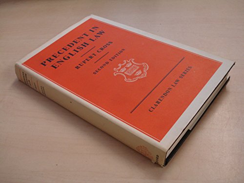 Beispielbild fr Precedent in English Law (Clarendon Law S.) zum Verkauf von WorldofBooks