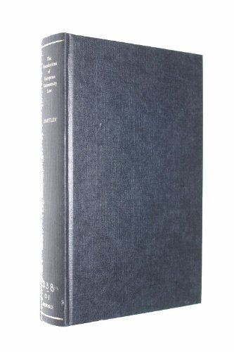 Beispielbild fr THE FOUNDATIONS OF EUROPEAN COMMUNITY LAW: AN INTRODUCTION TO THE CONSTITUTIONAL AND ADMINISTRATIVE LAW OF THE EUROPEAN COMMUNITY. zum Verkauf von Cambridge Rare Books
