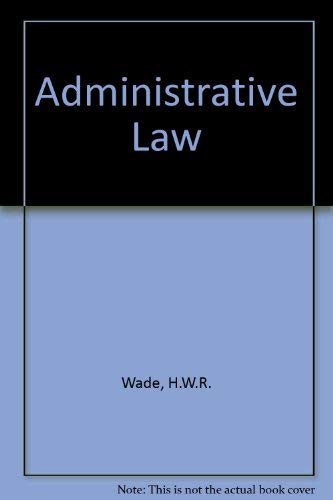 Imagen de archivo de Administrative law. Ex-Library. a la venta por Yushodo Co., Ltd.