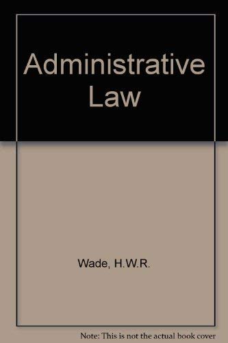 Imagen de archivo de Administrative Law a la venta por WorldofBooks