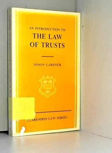 Stock image for An Introduction to the Law of Trusts (Clarendon Law Series) for sale by WorldofBooks