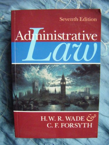 9780198763109: Administrative Law