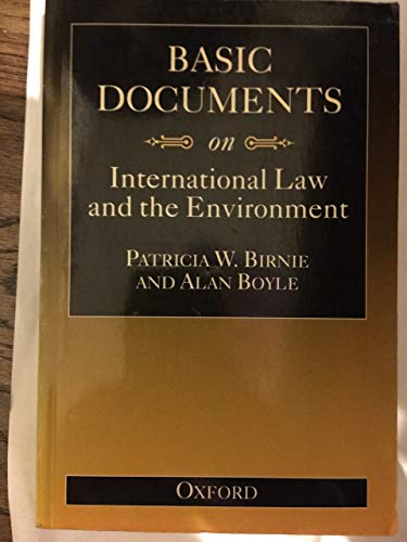 Imagen de archivo de Basic Documents on International Law and the Environment a la venta por Anybook.com