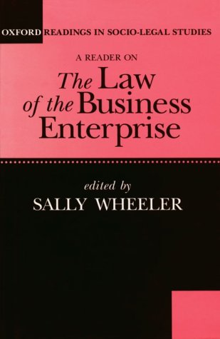 9780198763468: Law of the Business Enterprise: Selected Essays (Oxford Readings in Socio-legal Studies)